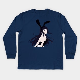 Mai Sakurajima Minimal Kids Long Sleeve T-Shirt